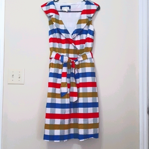 ANTHROPOLOGIE Cricket Club Plaid Midi Dress - Picture 3 of 7